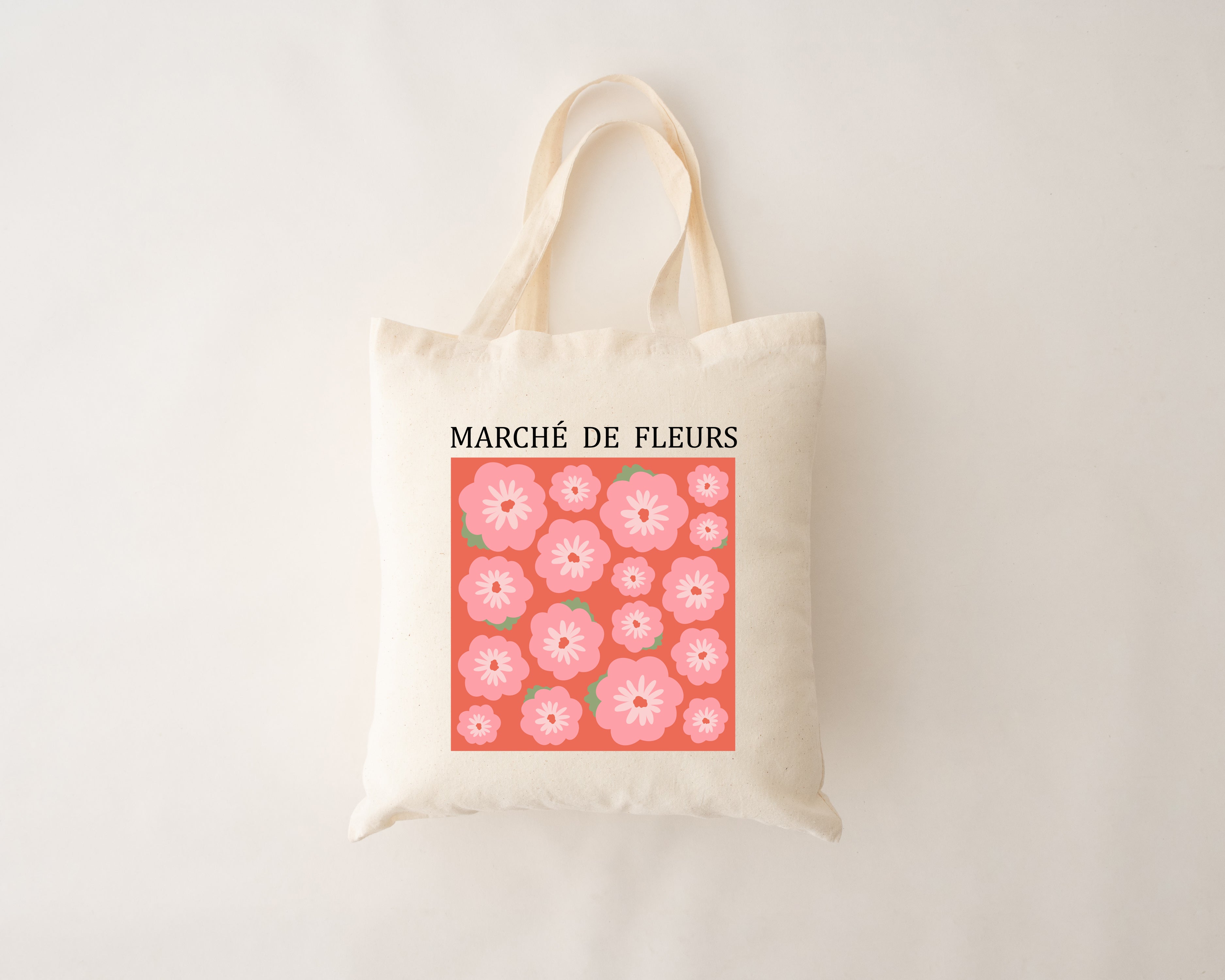 Sac réutilisable - Marché de fleurs 02
