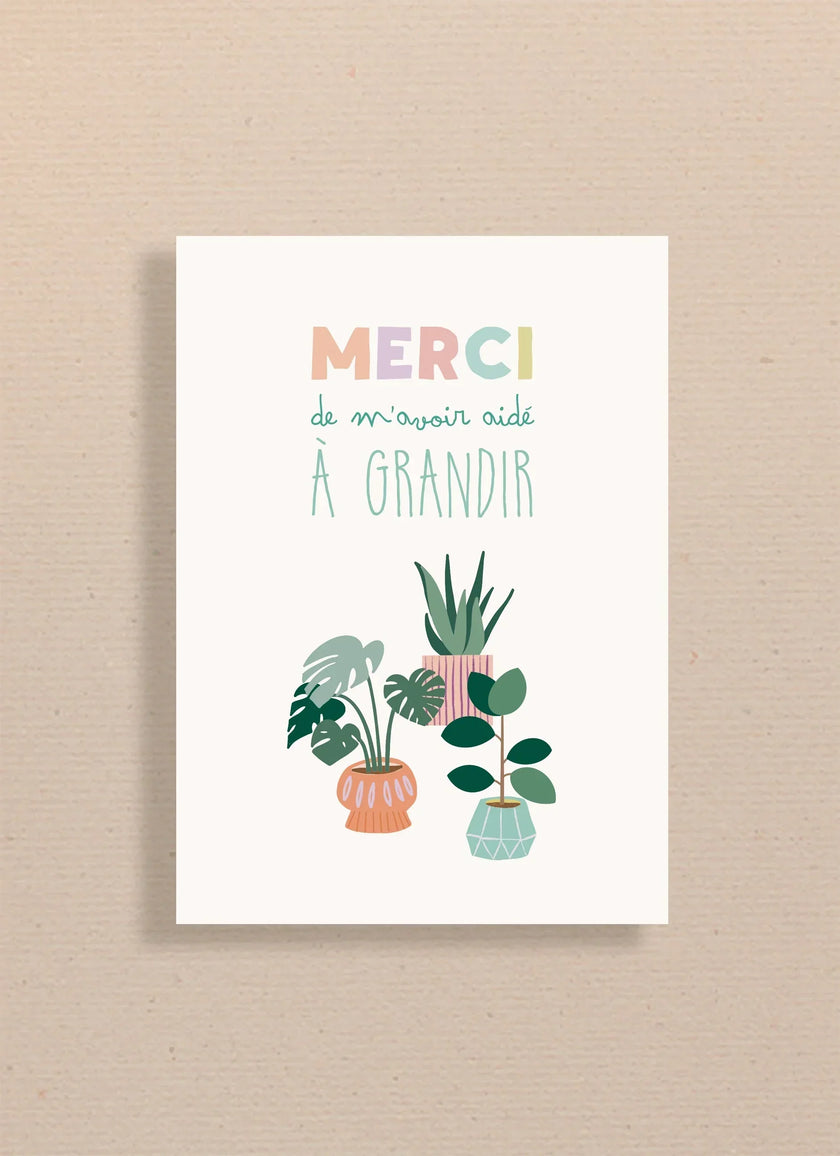 Carte illustrée avec texte 