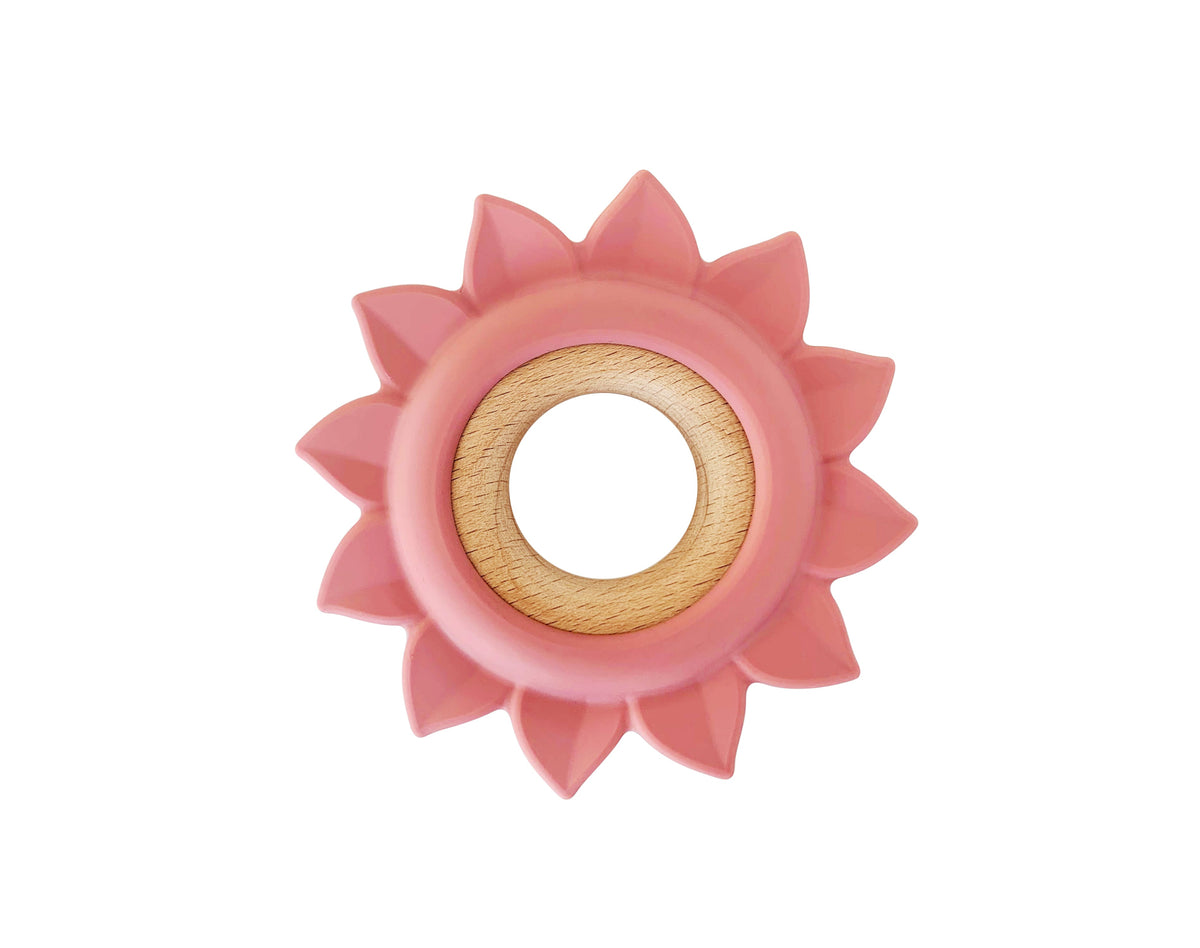 Flower Teether | Wood + Silicone