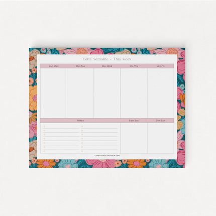 Planificateur de semaine Bloom - La Maison Camomille
