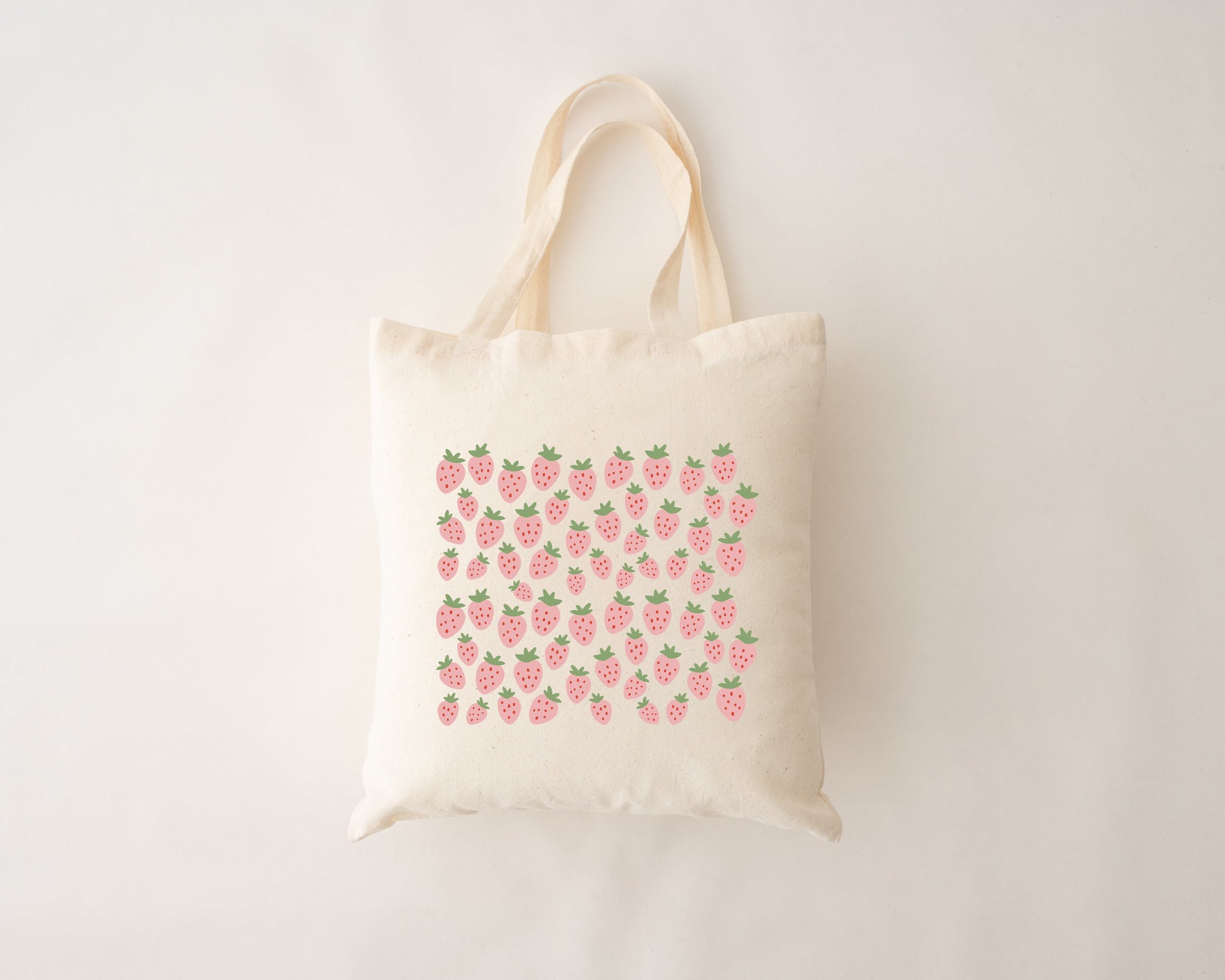 Sac réutilisable - champ de fraises