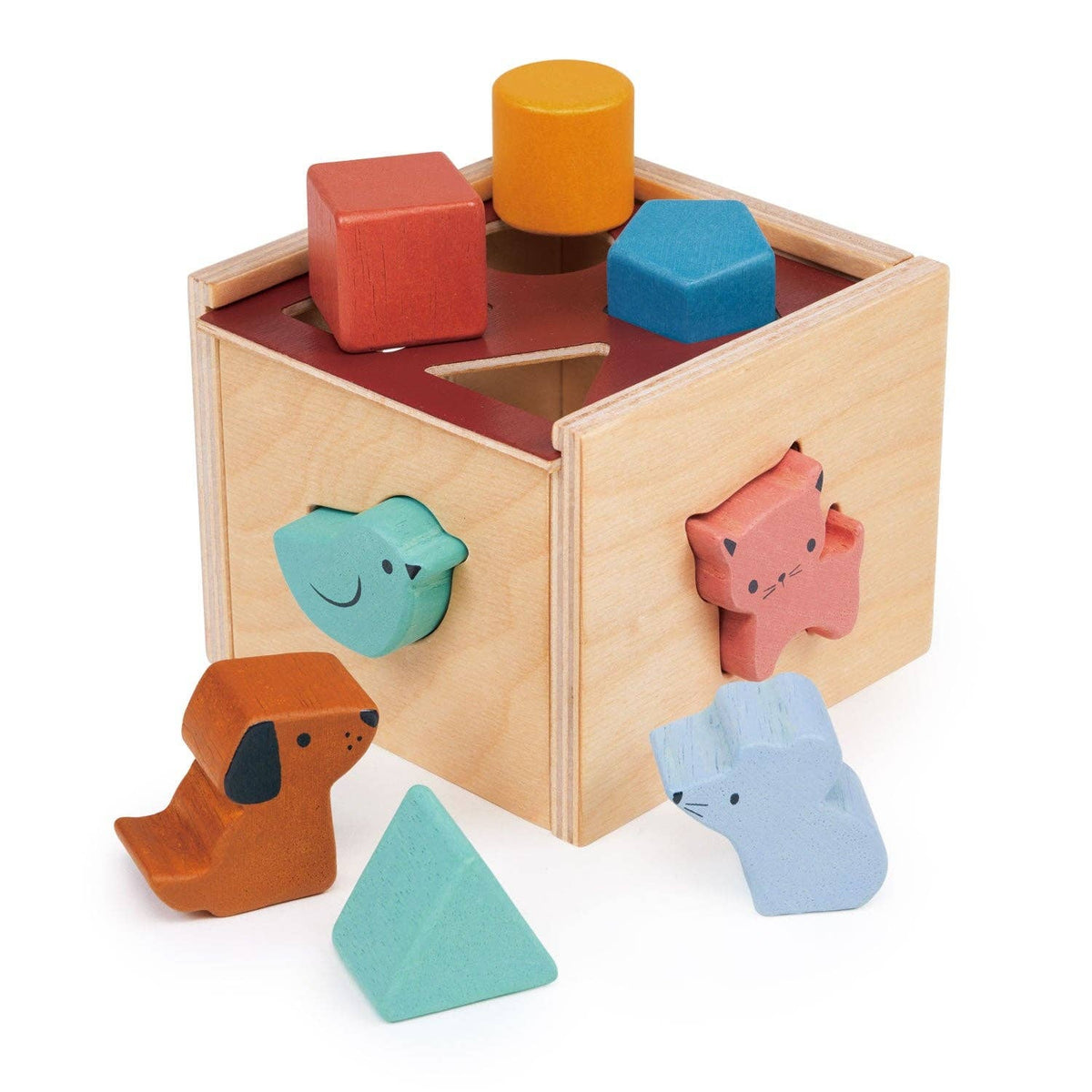 Kinderhood Distribution Inc. - Mentari Toys | Bambino Shape Sorting Cube | High Quality | Canadian Supplier