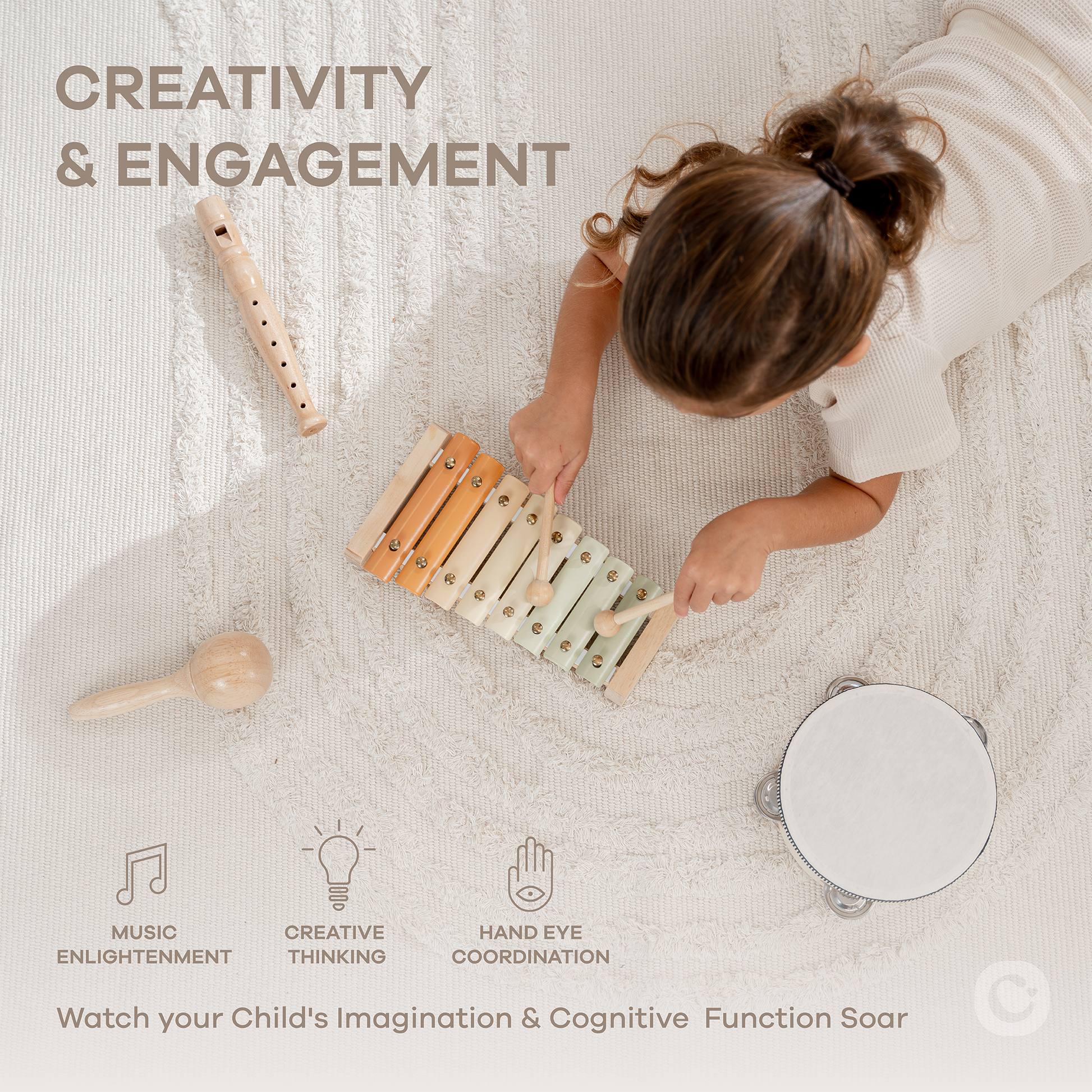 Comfy Cubs - 4-Piece Kids Musical Instruments