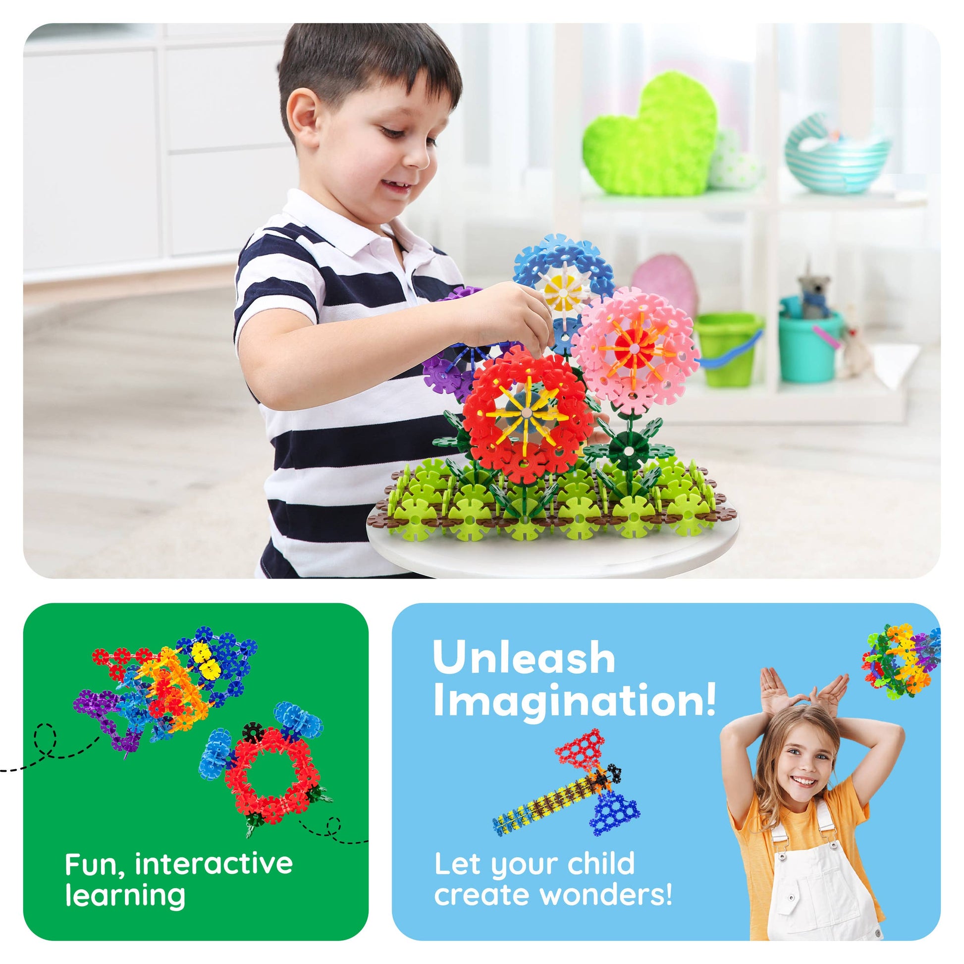PicassoTiles - PicassoTiles 600pc Building Interlocking Chips