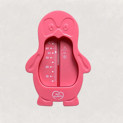 Thermomètre de bain - mots d'enfants - Pinguin rose - La Maison Camomille